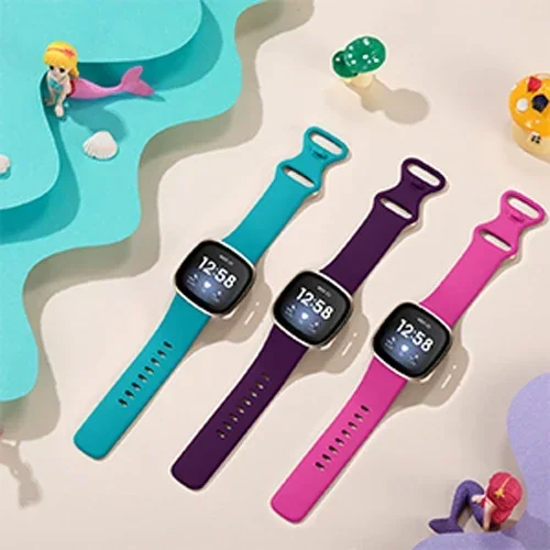 Soft Silicone Strap For Fitbit Versa 3 band Correa sport Bracelet For Fitbit Sense Versa3 women Watchband smartwatch Accessories