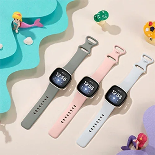 Soft Silicone Strap For Fitbit Versa 3 band Correa sport Bracelet For Fitbit Sense Versa3 women Watchband smartwatch Accessories