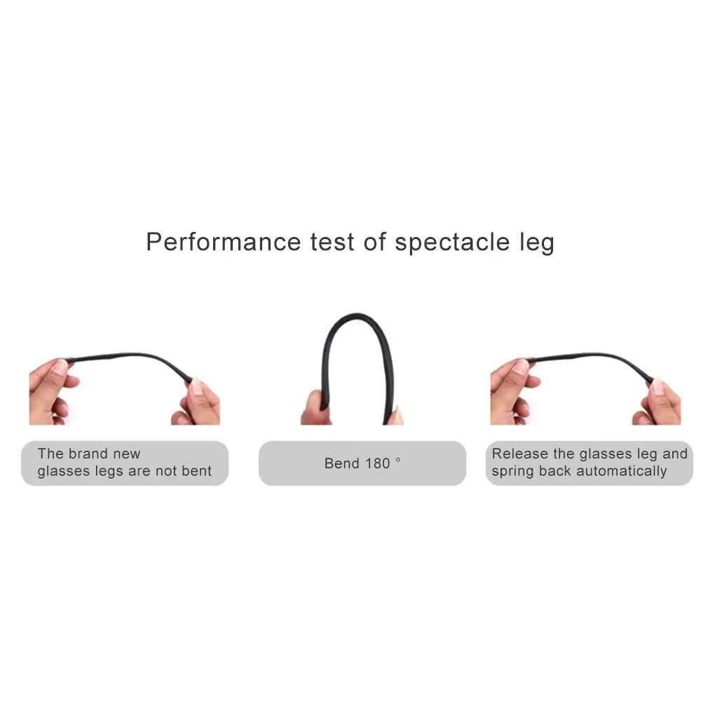 1 Pair Eyeglasses Temple Arm Single Tooth Double Tooth TR90 Eyeglasses Replacement Leg Repair Eyewear Accessories