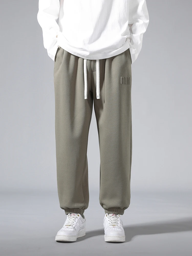 Men's Jogger Cotton/Polyester Sweatpants Big Size 8XL 7XL 6XL Sports Baggy Pants Sting Banding Hip Hop Loose Harem Trousers
