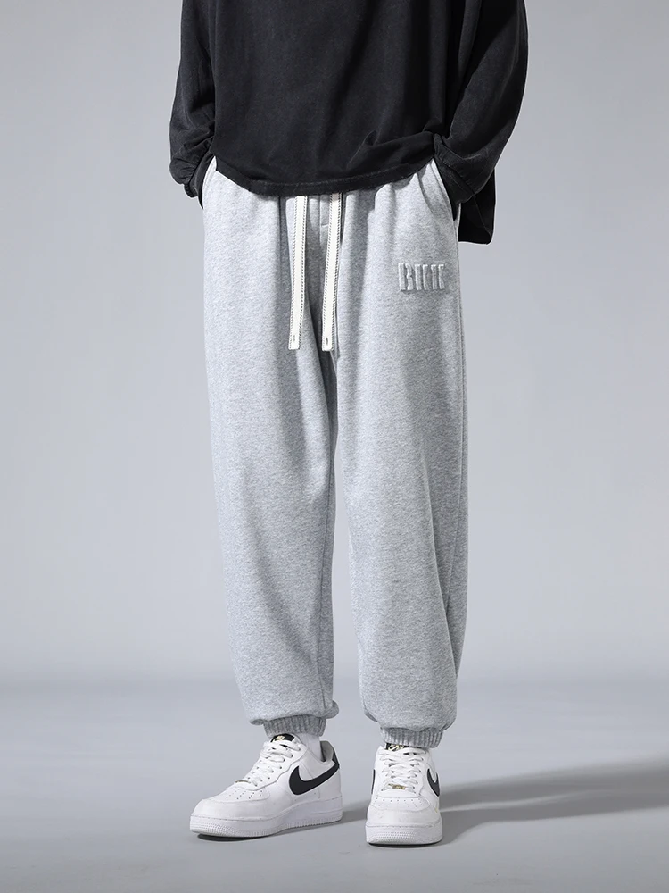 Men's Jogger Cotton/Polyester Sweatpants Big Size 8XL 7XL 6XL Sports Baggy Pants Sting Banding Hip Hop Loose Harem Trousers