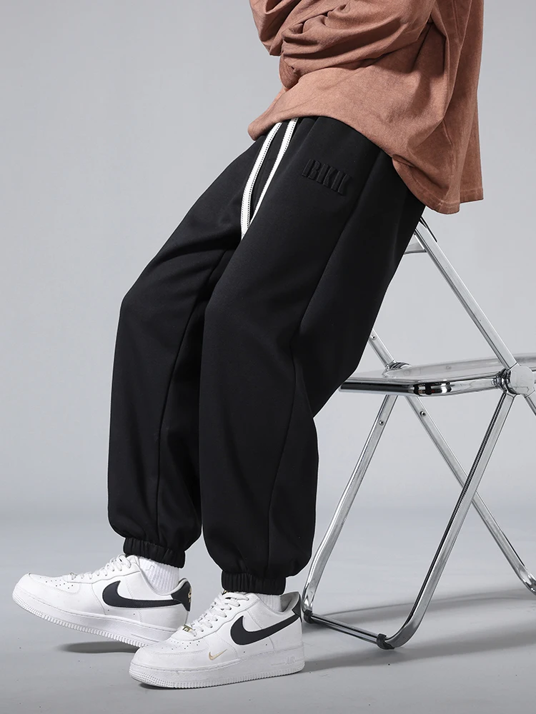 Men's Jogger Cotton/Polyester Sweatpants Big Size 8XL 7XL 6XL Sports Baggy Pants Sting Banding Hip Hop Loose Harem Trousers