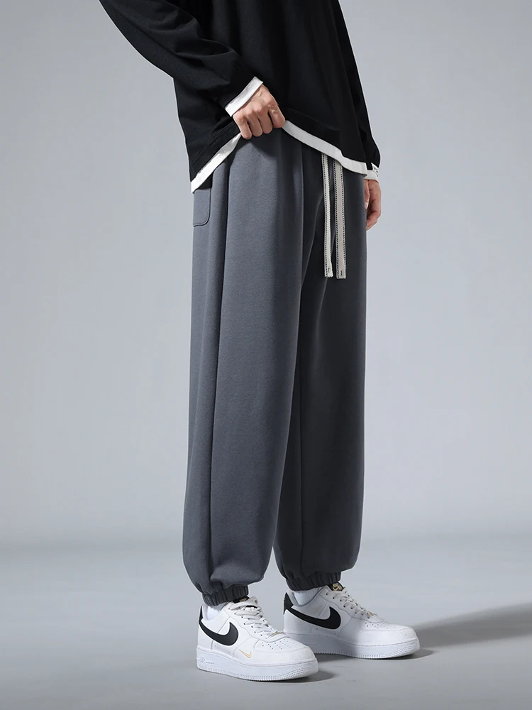 Men's Jogger Cotton/Polyester Sweatpants Big Size 8XL 7XL 6XL Sports Baggy Pants Sting Banding Hip Hop Loose Harem Trousers