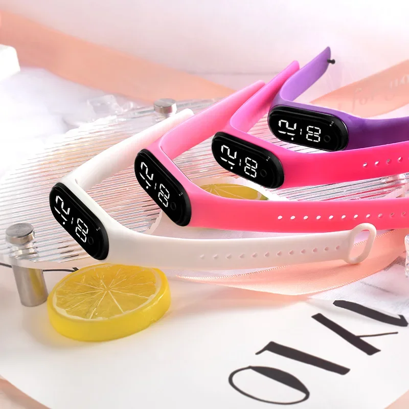 Rubber Luminous Waterproof LED Children's Electronic Watch Casual Fashion Creative Outdoor Sports Student Electronic Watches