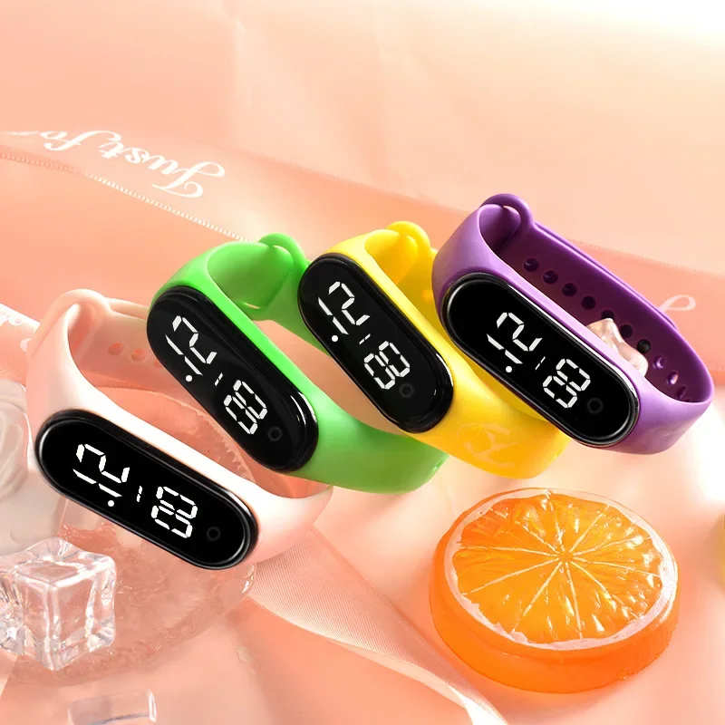 Rubber Luminous Waterproof LED Children's Electronic Watch Casual Fashion Creative Outdoor Sports Student Electronic Watches