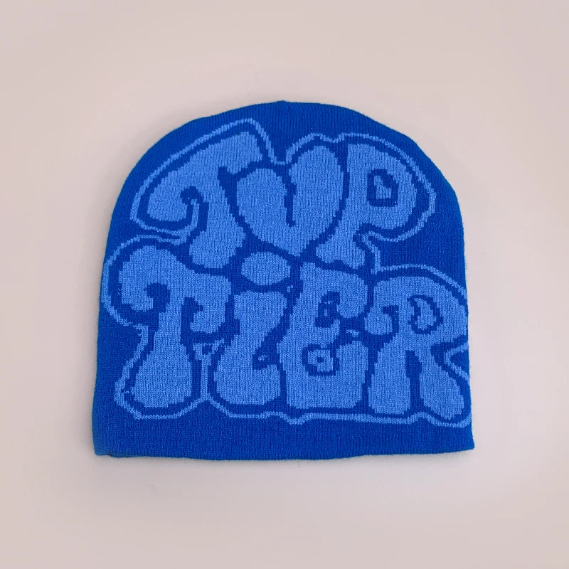Letter Love Wool Knitted Hats Autumn and Winter Warm Hip Hop Beanies Comfortable Street Versatile Fashion Personal Color Block