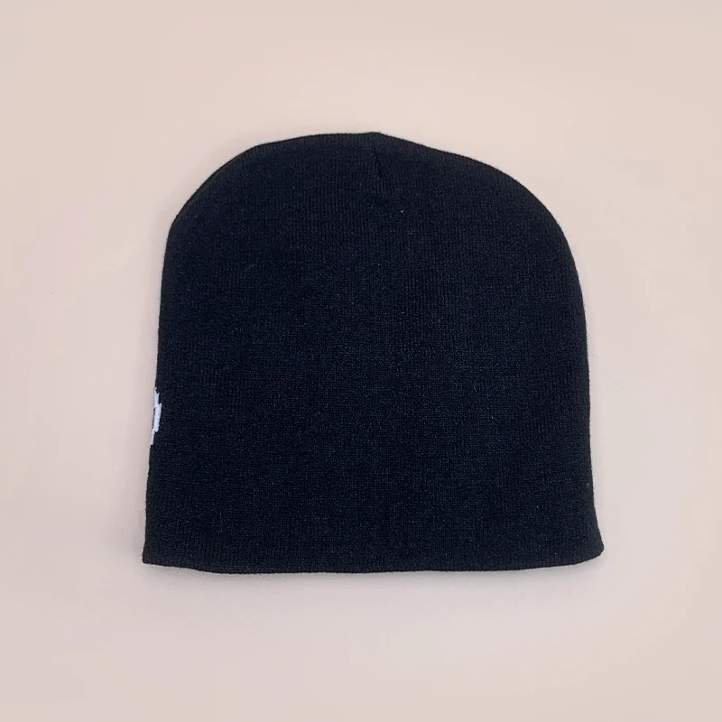 Letter Love Wool Knitted Hats Autumn and Winter Warm Hip Hop Beanies Comfortable Street Versatile Fashion Personal Color Block