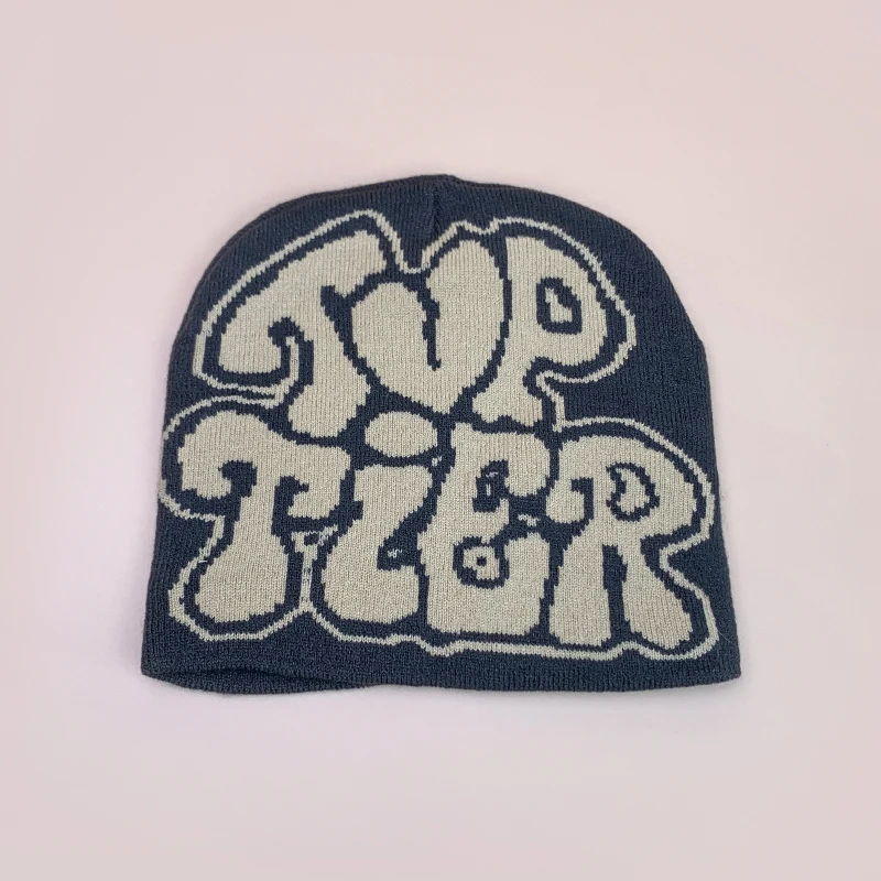 Letter Love Wool Knitted Hats Autumn and Winter Warm Hip Hop Beanies Comfortable Street Versatile Fashion Personal Color Block