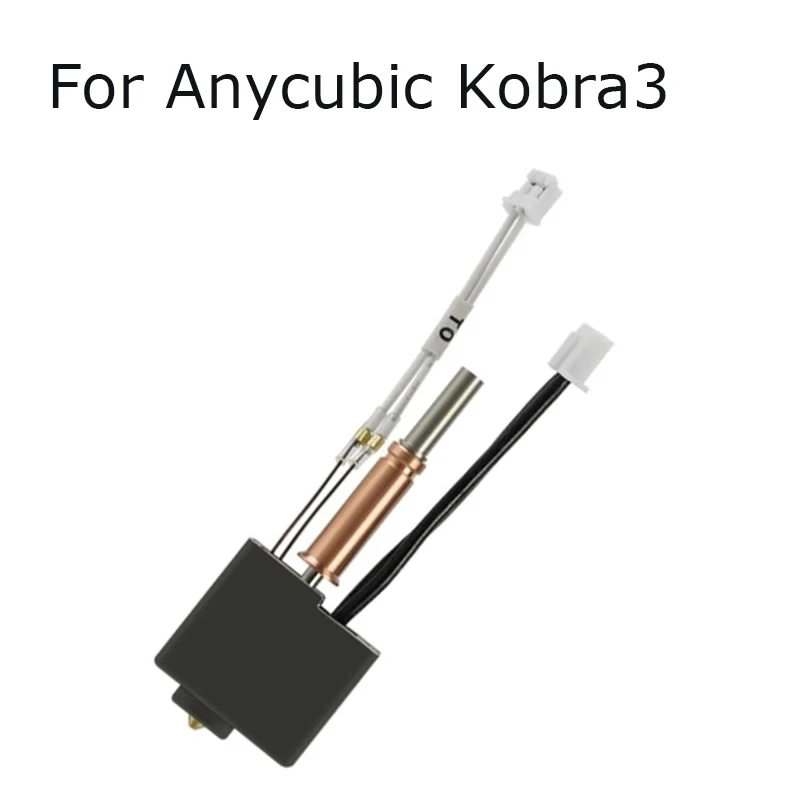 For Anycubic Kobra 3 Combo Hotend with Heatbreak Nozzle Thermistor Throat Heater Block for Anycubic Kobra3 Print Head Hot End