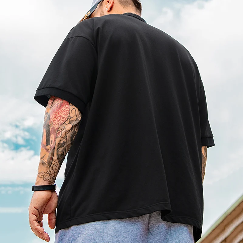 Polo Shirts Men Plus Size 1XL-7XL 110-175kg Short Sleeve T Shirt Loose Polos Oversized Tops Big Size Men Clothing 티셔츠 남성 T シャツ