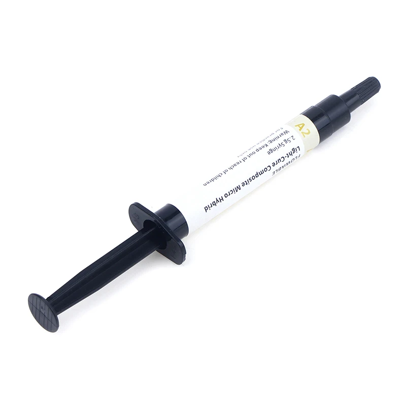 Dental Composite Resin Flowable Light Curing A2 2.5g Refill Syringe Delivery Tips Etch Gel Adhesive Bonding