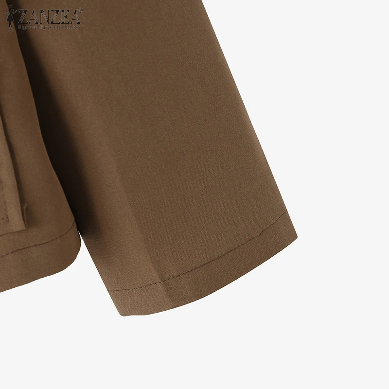 2024 ZANZEA Fashion Woman Long Sleeve O Neck Outwear Casual Party Chaqueta Elegant Button Thin Coats Vintage Autumn OL Jackets