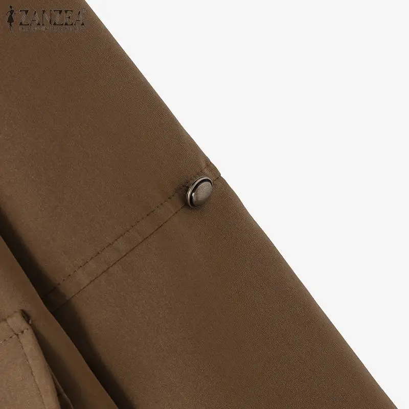 2024 ZANZEA Fashion Woman Long Sleeve O Neck Outwear Casual Party Chaqueta Elegant Button Thin Coats Vintage Autumn OL Jackets