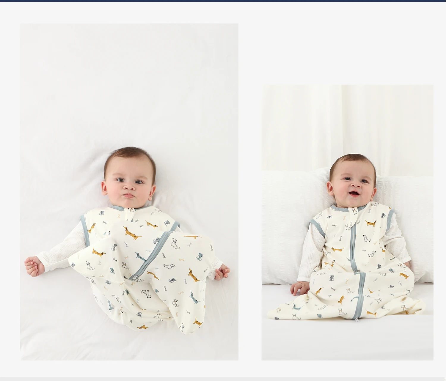INSULAR Baby Sleeping Bag Kids Vest Infant Anti-Startle Swaddle Blanket Anti-Kick Sleepsacks Cotton Class A Spring Summer Autumn