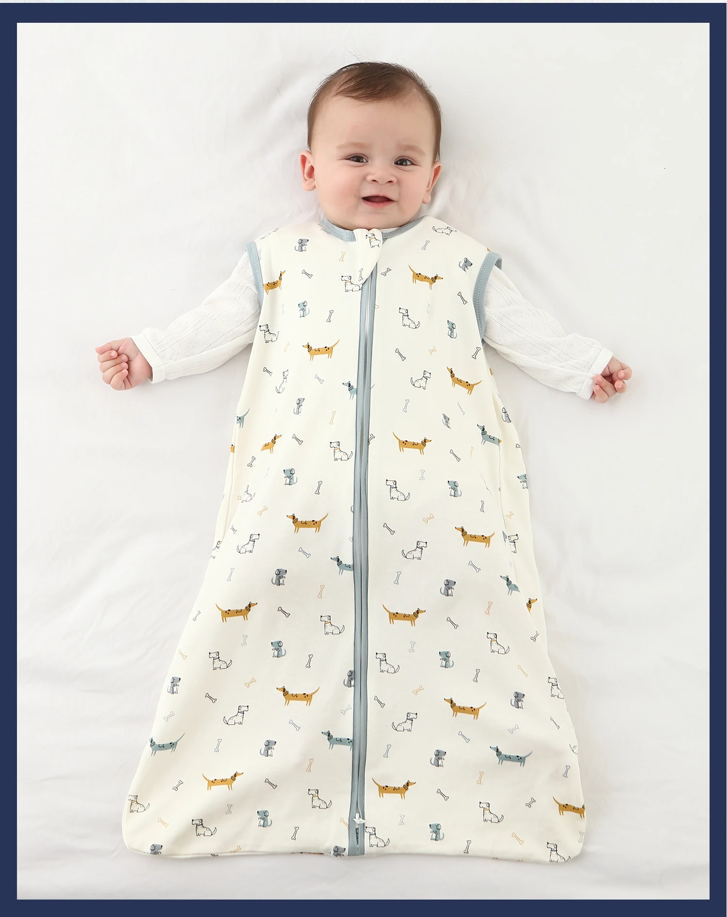 INSULAR Baby Sleeping Bag Kids Vest Infant Anti-Startle Swaddle Blanket Anti-Kick Sleepsacks Cotton Class A Spring Summer Autumn