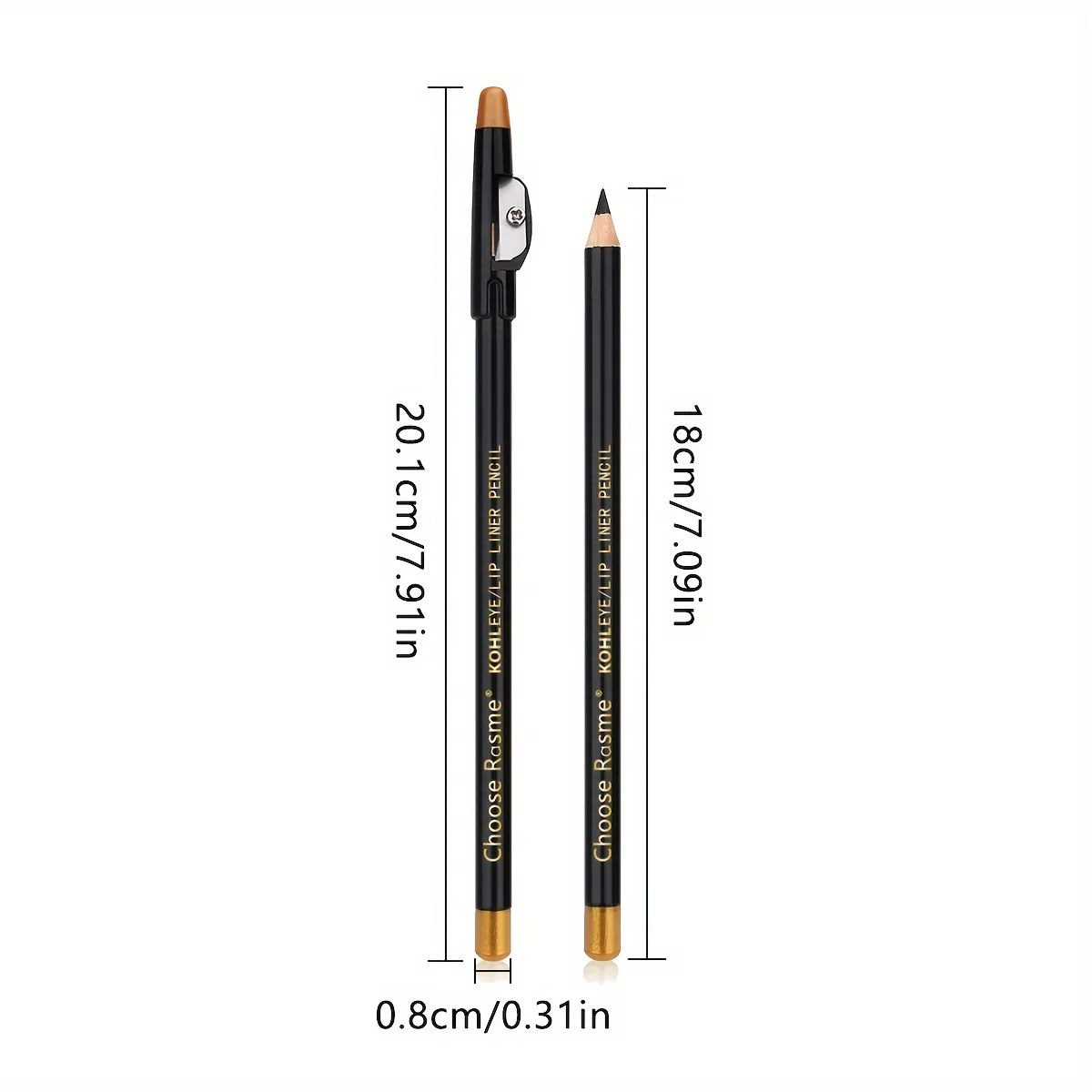 12pcs Black/Brown/Dark Brown Eyebrow Pencil Sharpener Eyebrow Pencil with Sharpener Eyebrow Line Lasting