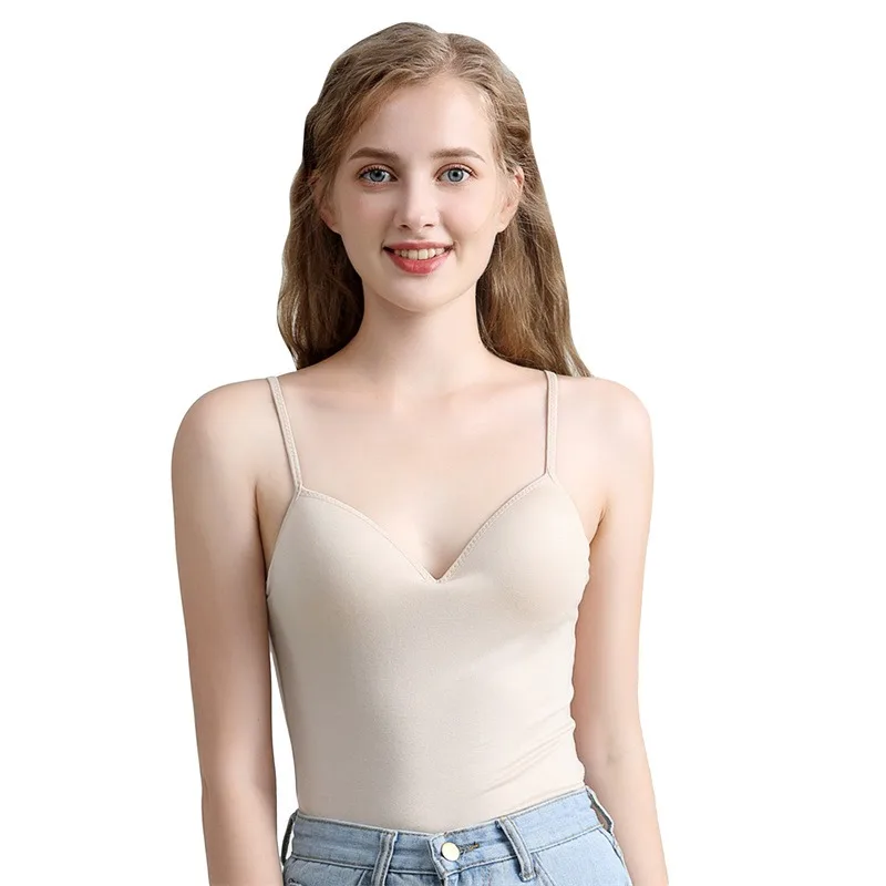 Women Underwear Push Up Bra Sexy Top Women Suspender Tank Up Fashion Solid Color Lingerie Female Soft Top Brassreie