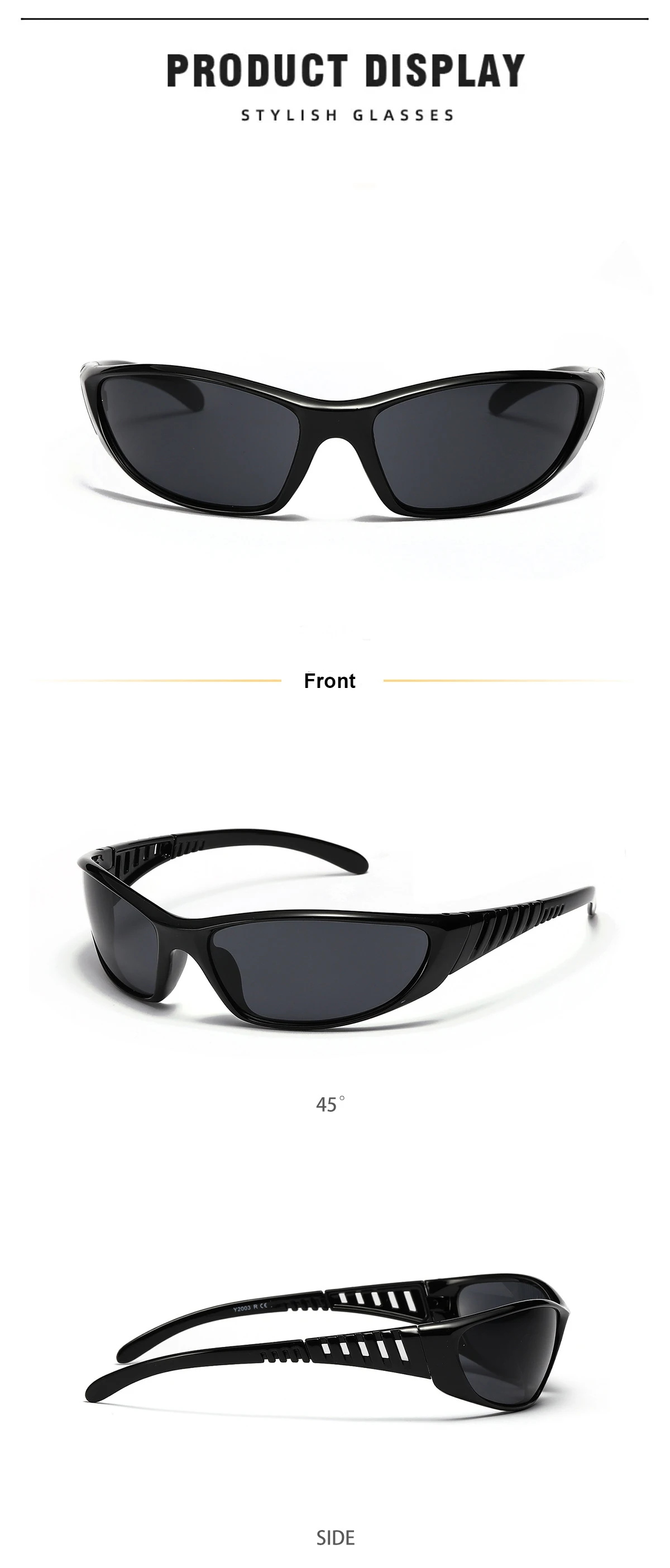 Y2K Silver Sunglasses Color Hollowed Out Future Sense Of Technology Hot Girls Net Red Sunglasses Women Sunglasses Trendy Men