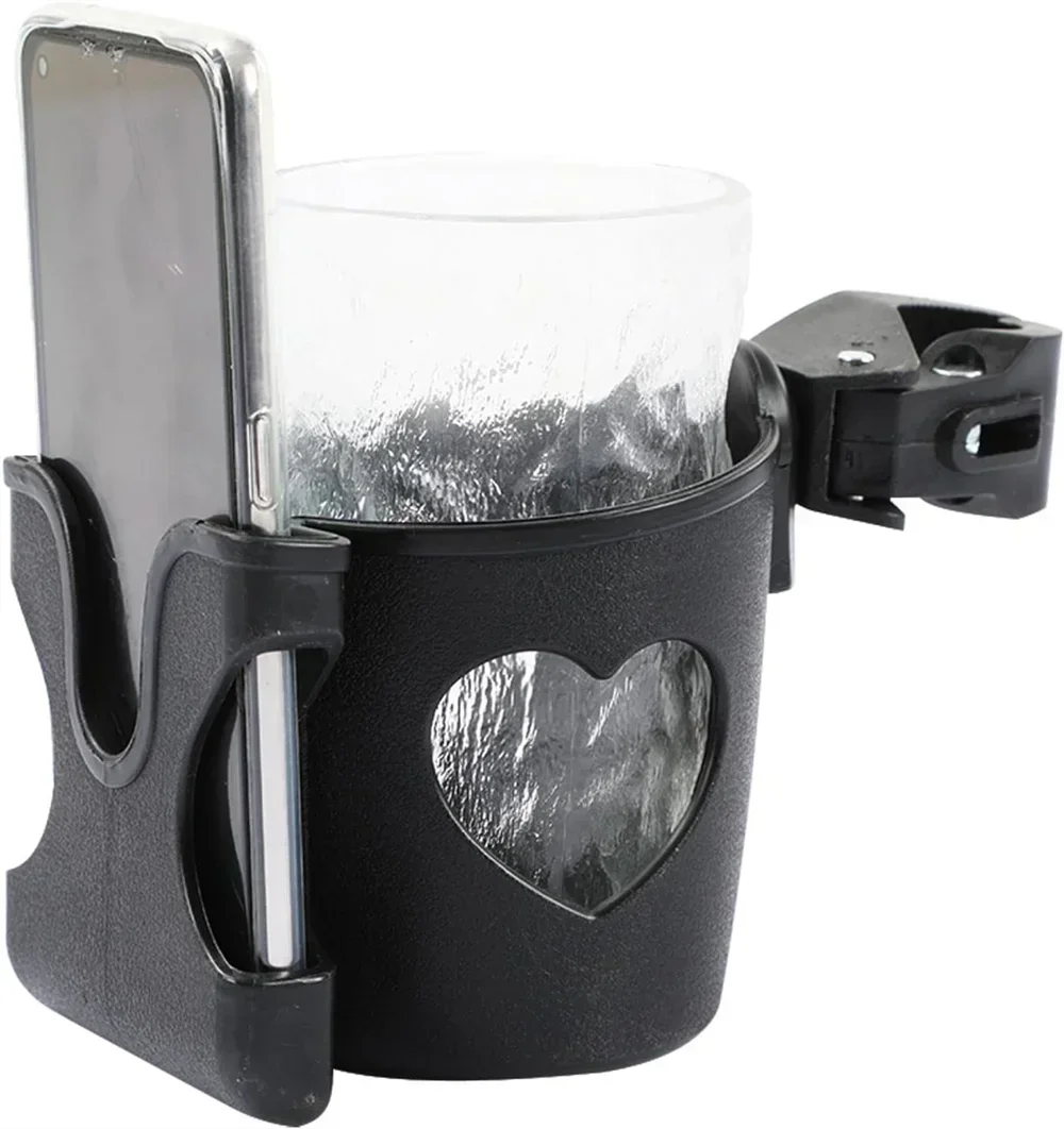 2-in-1 Baby Stroller Cup Holder Phone Holder Multifunctional Universal Infant Bottle Holder Stroller Accessories Cup Holder