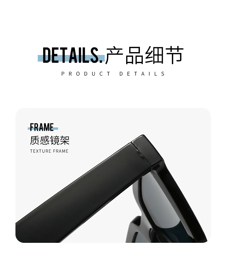 New Vintage Sunglasses Women Men Square Big Frame Sun Glasses Female Brand Designer Retro Shades Fashion Sunglasses For Male