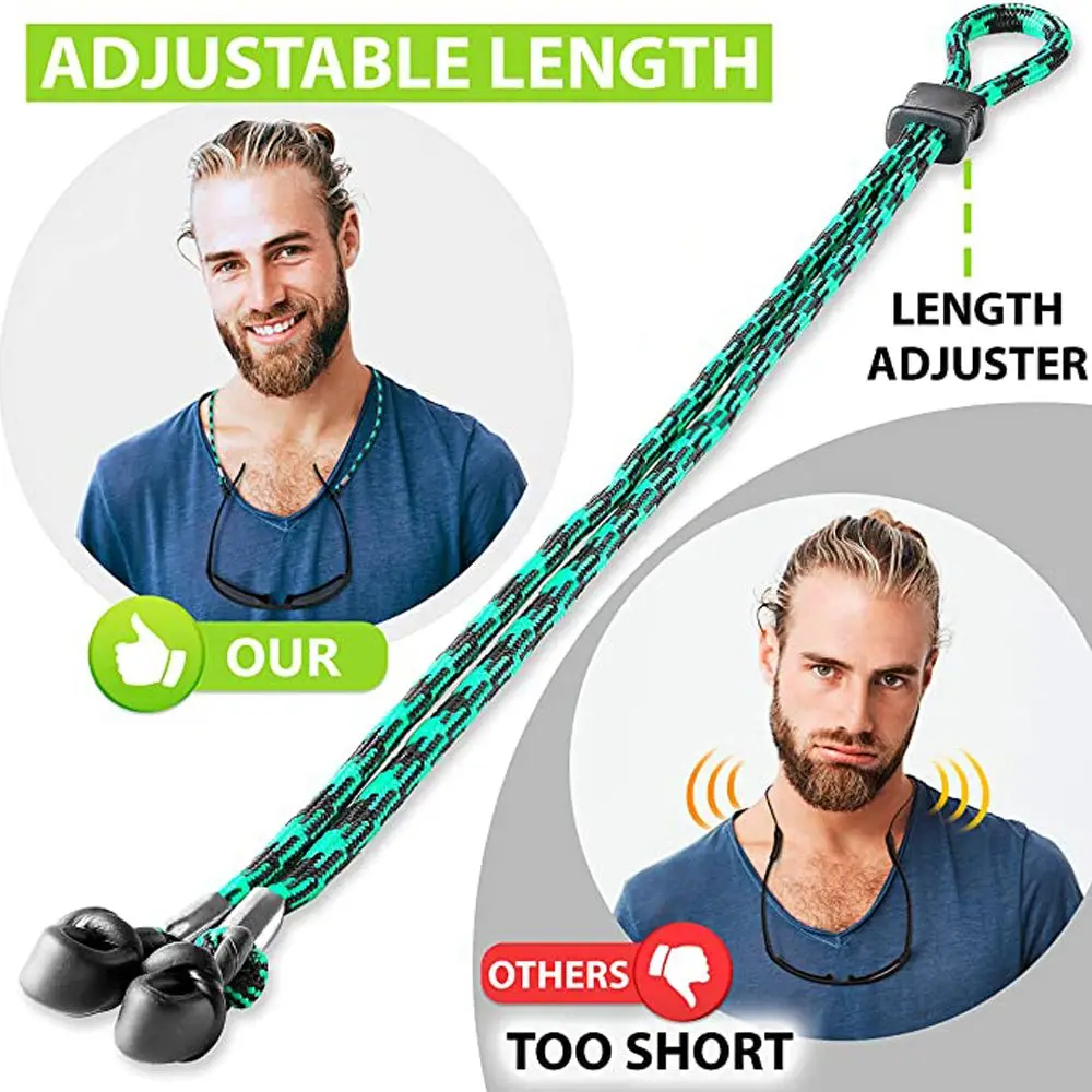Women Men Sports Glasses Chain Holder Necklace Sunglasses Lanyard Non-slip Reading Glasses Holder Strap Eyewear Braid