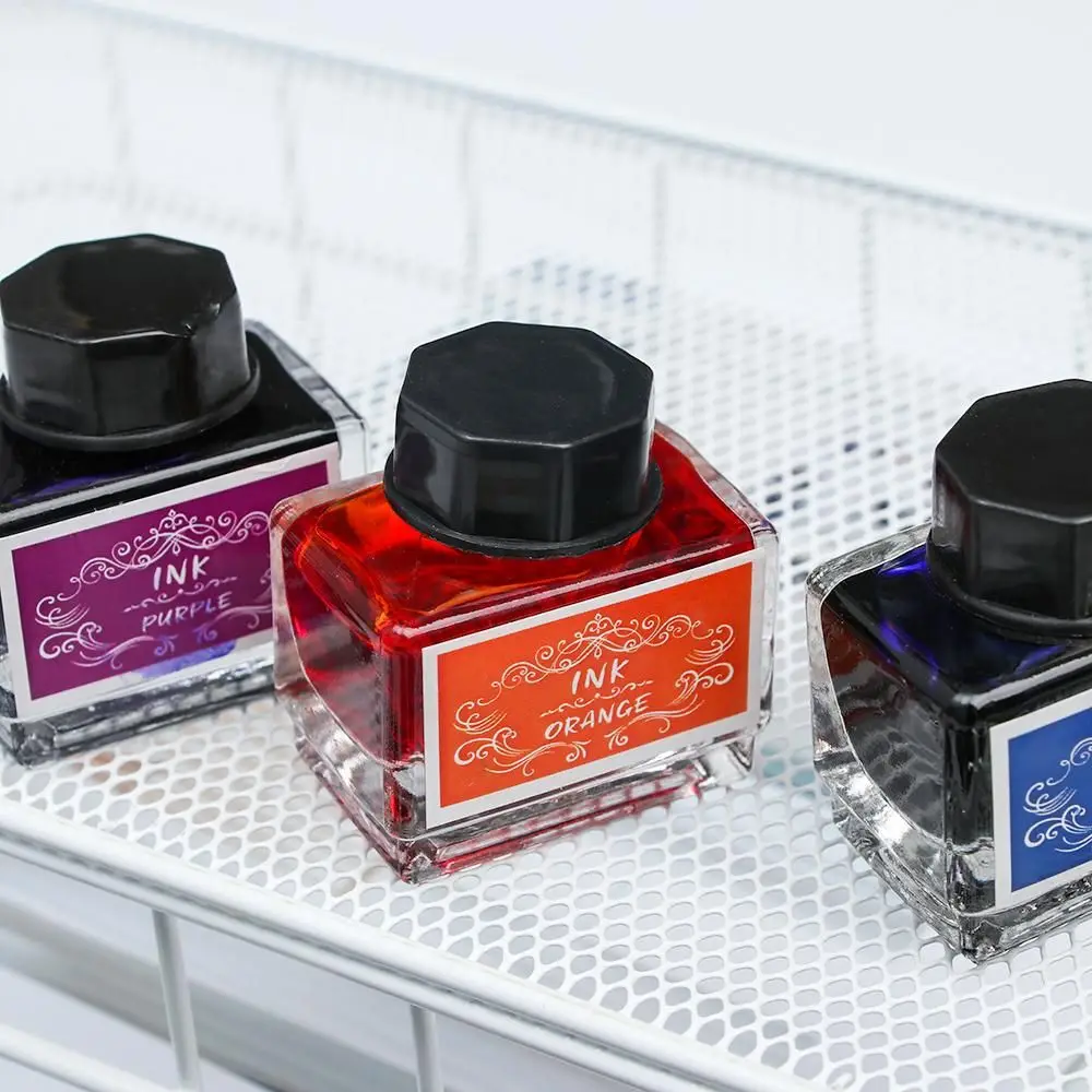 Carbon-free Ink For Fountain Pen 15ml Non-carbon Ink Fountain Pens Stationery Pen Ink Bottle Printer Chemical Ink