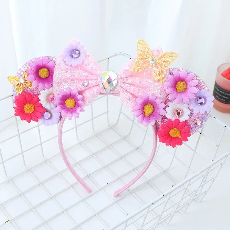 Disney Mummy Mickey Mouse Ears Headbands Girls Halloween Hairband Kids Cartoon Mumiai Minnie Hair Accessories for Women Festival