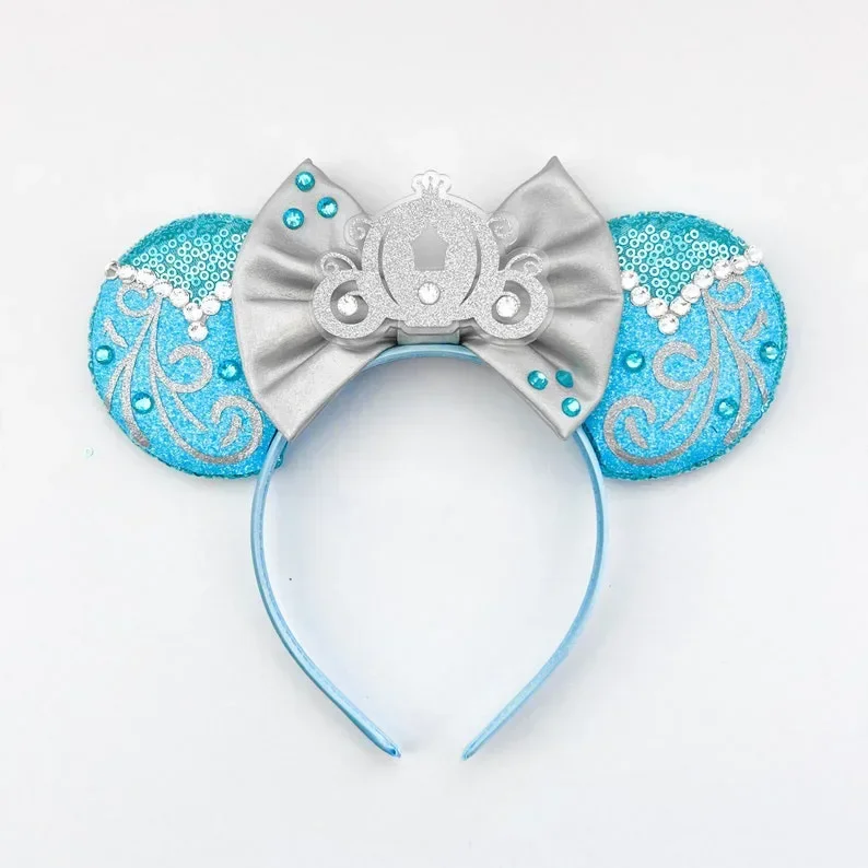 Disney Mummy Mickey Mouse Ears Headbands Girls Halloween Hairband Kids Cartoon Mumiai Minnie Hair Accessories for Women Festival