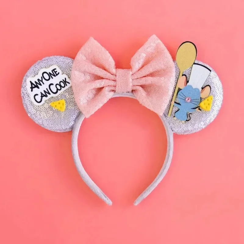 Disney Mummy Mickey Mouse Ears Headbands Girls Halloween Hairband Kids Cartoon Mumiai Minnie Hair Accessories for Women Festival