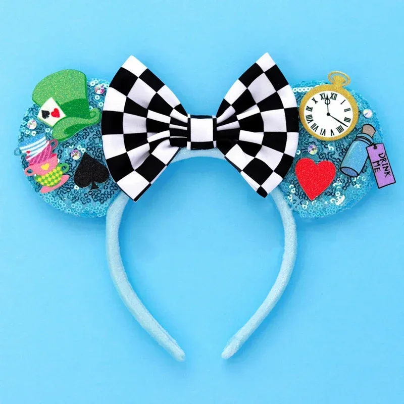 Disney Mummy Mickey Mouse Ears Headbands Girls Halloween Hairband Kids Cartoon Mumiai Minnie Hair Accessories for Women Festival