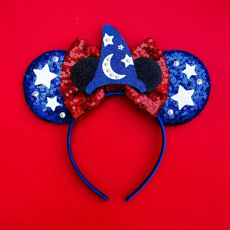 Disney Mummy Mickey Mouse Ears Headbands Girls Halloween Hairband Kids Cartoon Mumiai Minnie Hair Accessories for Women Festival