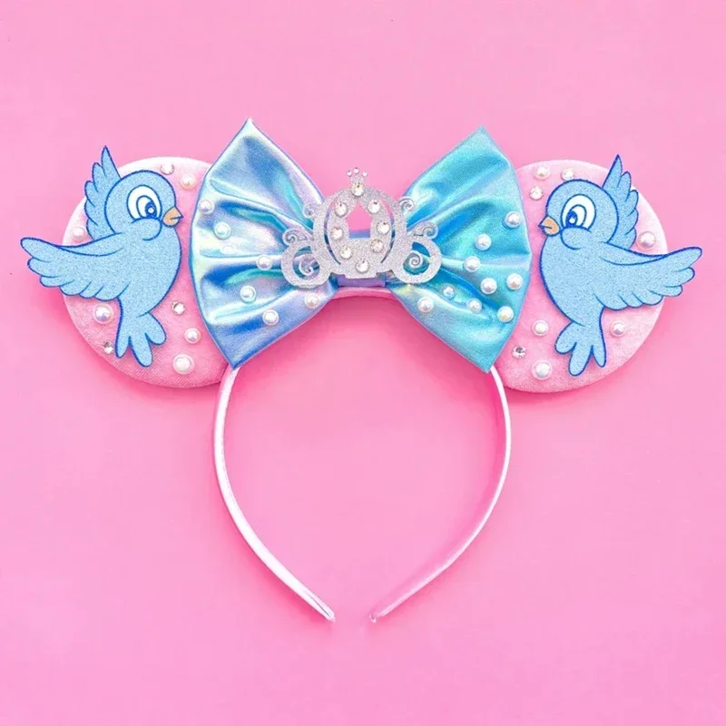 Disney Mummy Mickey Mouse Ears Headbands Girls Halloween Hairband Kids Cartoon Mumiai Minnie Hair Accessories for Women Festival