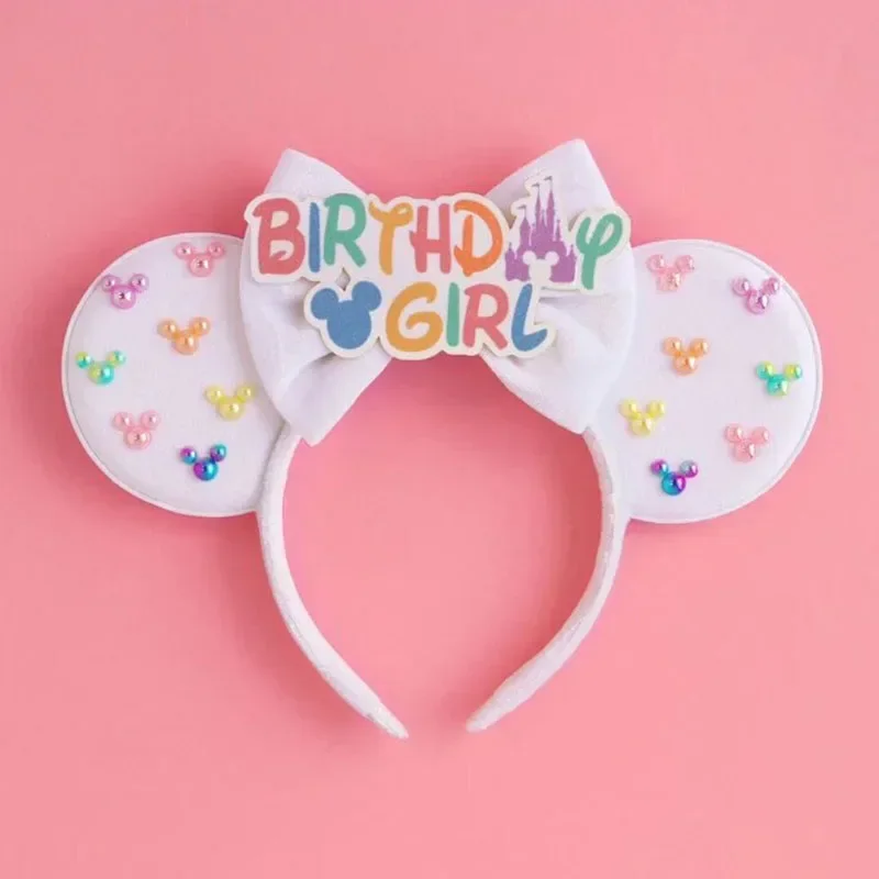 Disney Mummy Mickey Mouse Ears Headbands Girls Halloween Hairband Kids Cartoon Mumiai Minnie Hair Accessories for Women Festival