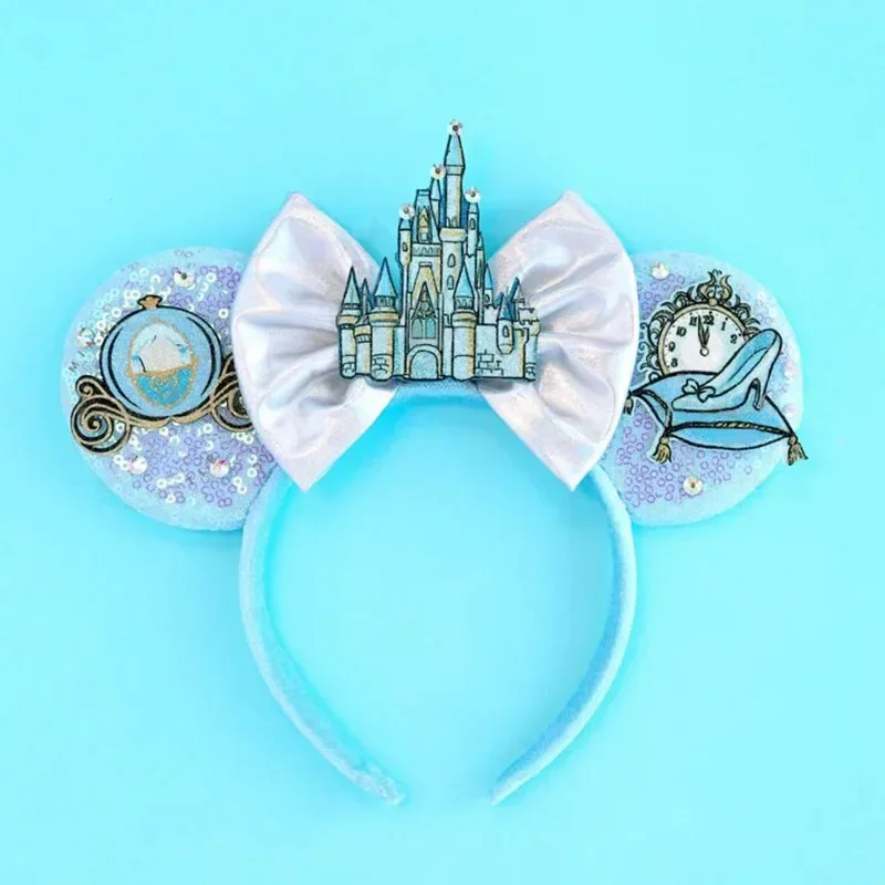Disney Mummy Mickey Mouse Ears Headbands Girls Halloween Hairband Kids Cartoon Mumiai Minnie Hair Accessories for Women Festival