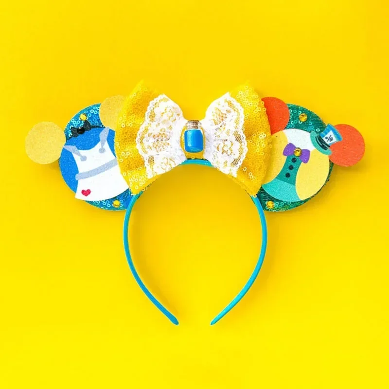 Disney Mummy Mickey Mouse Ears Headbands Girls Halloween Hairband Kids Cartoon Mumiai Minnie Hair Accessories for Women Festival