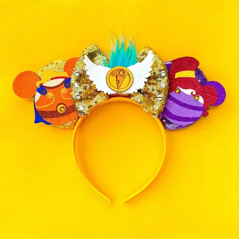 Disney Mummy Mickey Mouse Ears Headbands Girls Halloween Hairband Kids Cartoon Mumiai Minnie Hair Accessories for Women Festival