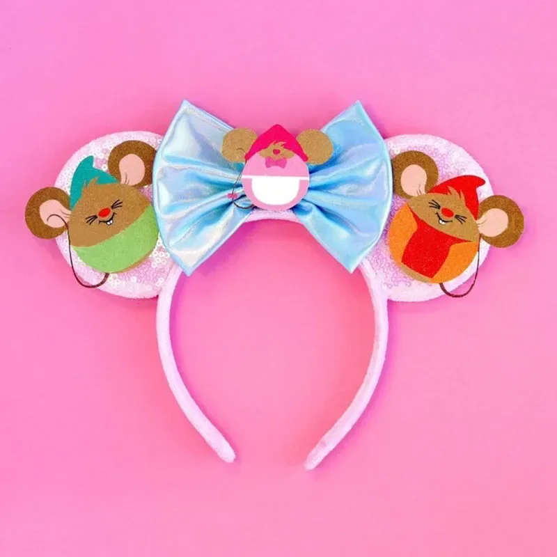 Disney Mummy Mickey Mouse Ears Headbands Girls Halloween Hairband Kids Cartoon Mumiai Minnie Hair Accessories for Women Festival