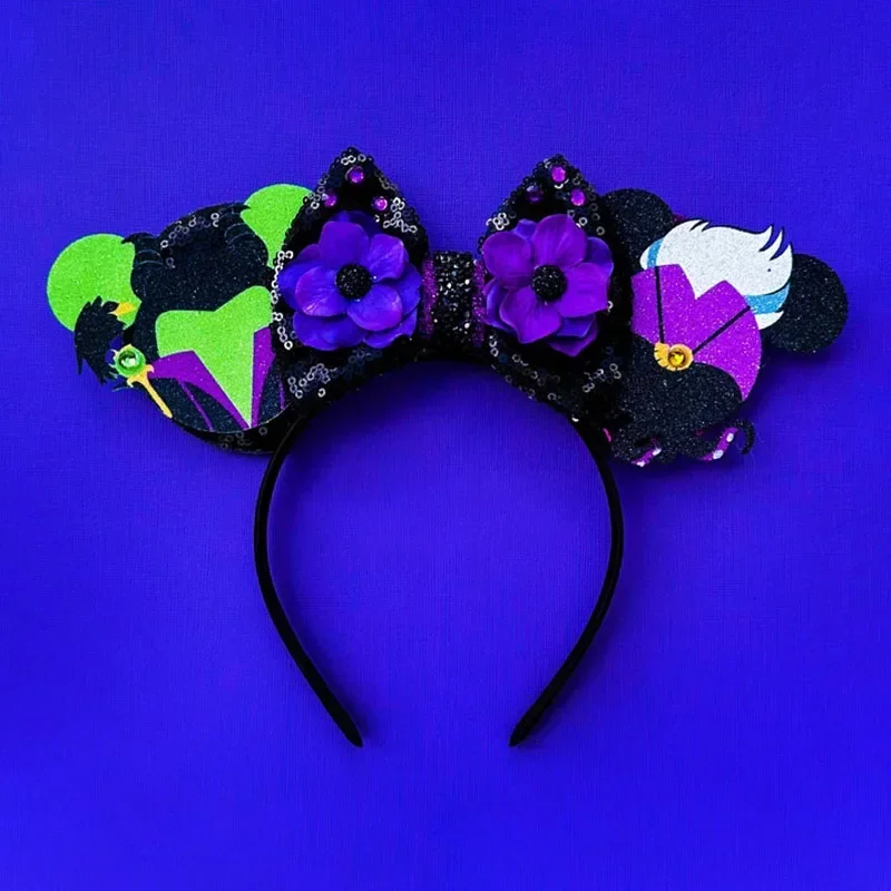 Disney Mummy Mickey Mouse Ears Headbands Girls Halloween Hairband Kids Cartoon Mumiai Minnie Hair Accessories for Women Festival