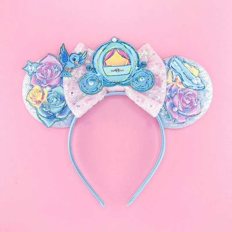 Disney Mummy Mickey Mouse Ears Headbands Girls Halloween Hairband Kids Cartoon Mumiai Minnie Hair Accessories for Women Festival