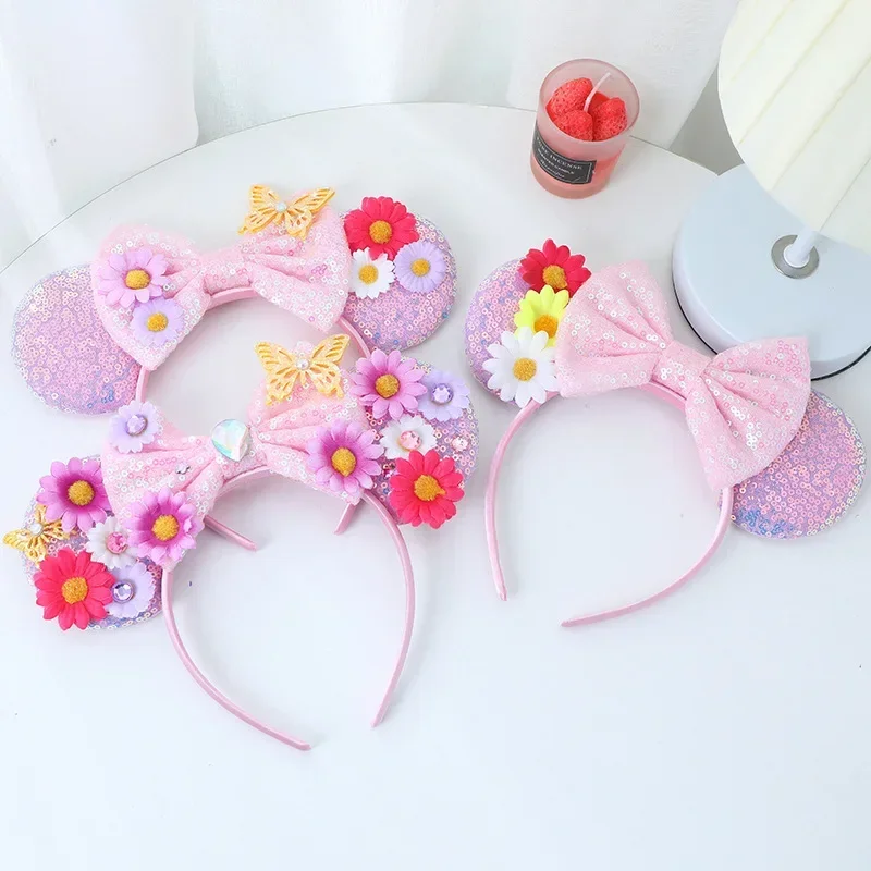Disney Mummy Mickey Mouse Ears Headbands Girls Halloween Hairband Kids Cartoon Mumiai Minnie Hair Accessories for Women Festival