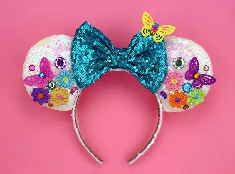Disney Mummy Mickey Mouse Ears Headbands Girls Halloween Hairband Kids Cartoon Mumiai Minnie Hair Accessories for Women Festival