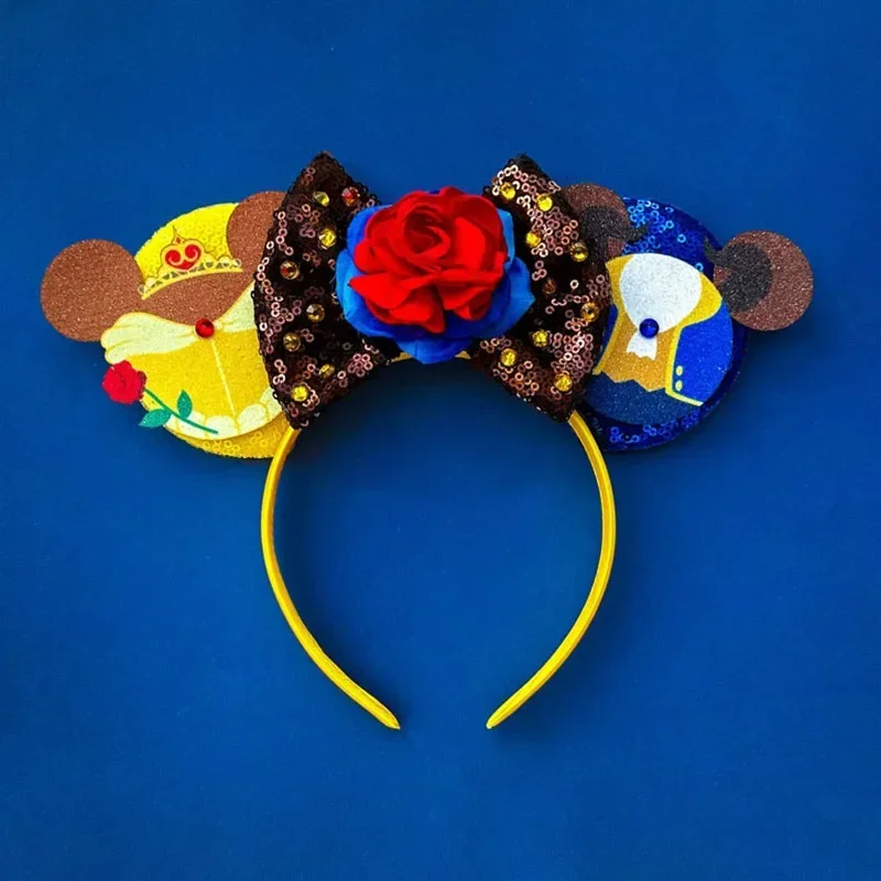 Disney Mummy Mickey Mouse Ears Headbands Girls Halloween Hairband Kids Cartoon Mumiai Minnie Hair Accessories for Women Festival
