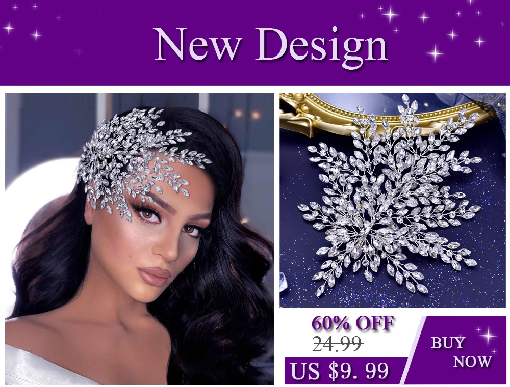 YouLaPan Bride Pearl Headband Rhinestone Chain Wedding Women Hair Pieces Handmade Headwear Trendy Party Hair Accessories HP739