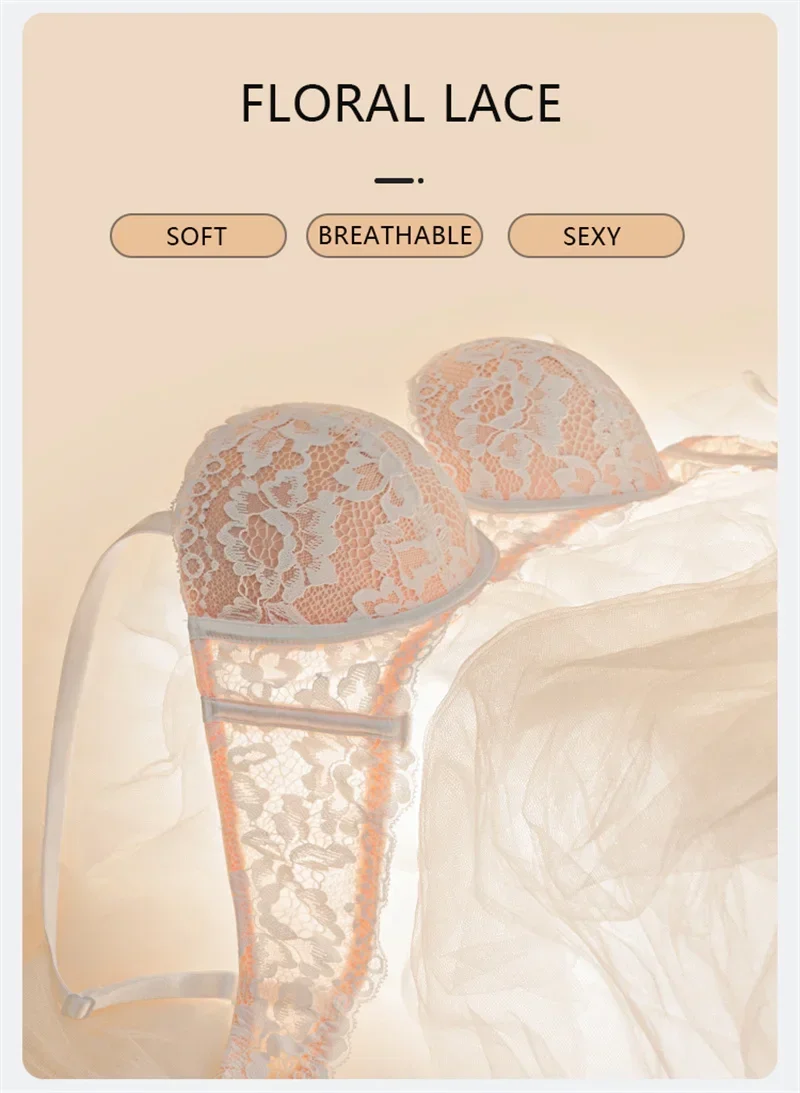 Sexy Lace Bra Women 1/2 Cup Underwire Bras Ladies Push Up Underwear Trendy Floral Brassiere Female Comfortable Intimates