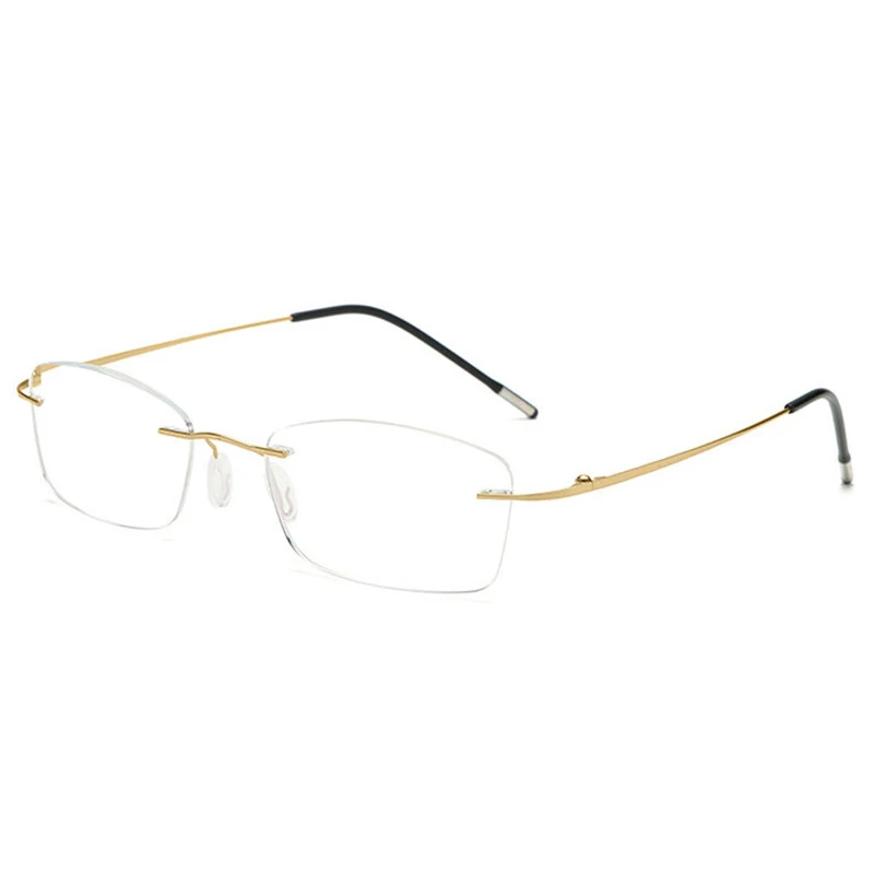 Anti Blue Light Ultralight Memory Rimless Reading Glasses Men Women Presbyopic Eyeglasses Hyperopia Eyewear +1.0 to +3.5
