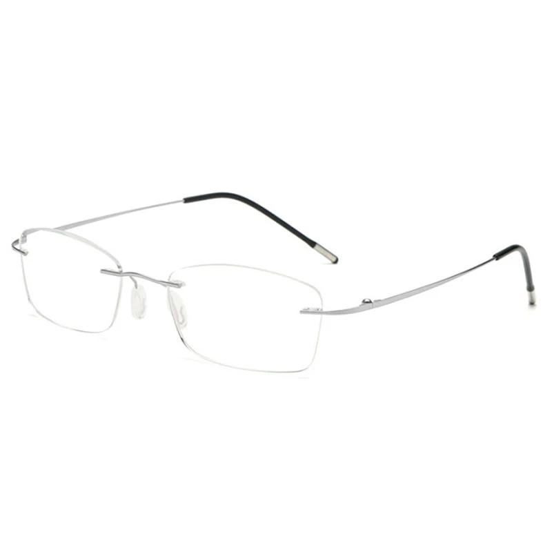 Anti Blue Light Ultralight Memory Rimless Reading Glasses Men Women Presbyopic Eyeglasses Hyperopia Eyewear +1.0 to +3.5
