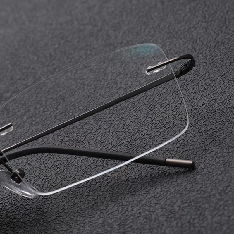 Anti Blue Light Ultralight Memory Rimless Reading Glasses Men Women Presbyopic Eyeglasses Hyperopia Eyewear +1.0 to +3.5