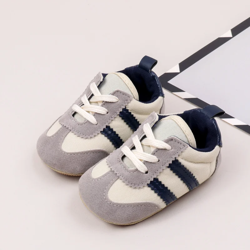 Hot Selling Baby Casual Sports Shoes Spring and Autumn Girls and Boys High Quality PVC Sole Anti Slip Prewalker Shoes BLS4034