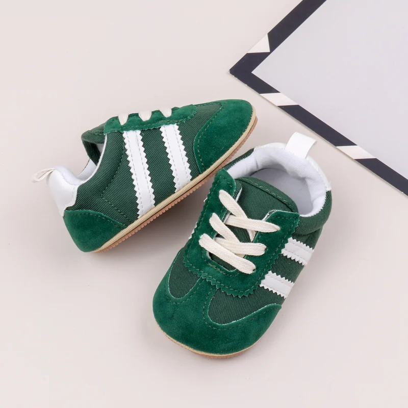Hot Selling Baby Casual Sports Shoes Spring and Autumn Girls and Boys High Quality PVC Sole Anti Slip Prewalker Shoes BLS4034