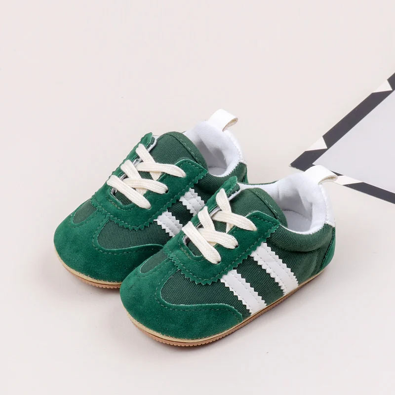 Hot Selling Baby Casual Sports Shoes Spring and Autumn Girls and Boys High Quality PVC Sole Anti Slip Prewalker Shoes BLS4034